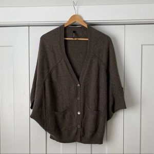 Slouchy 100% Brown Cashmere Sweater